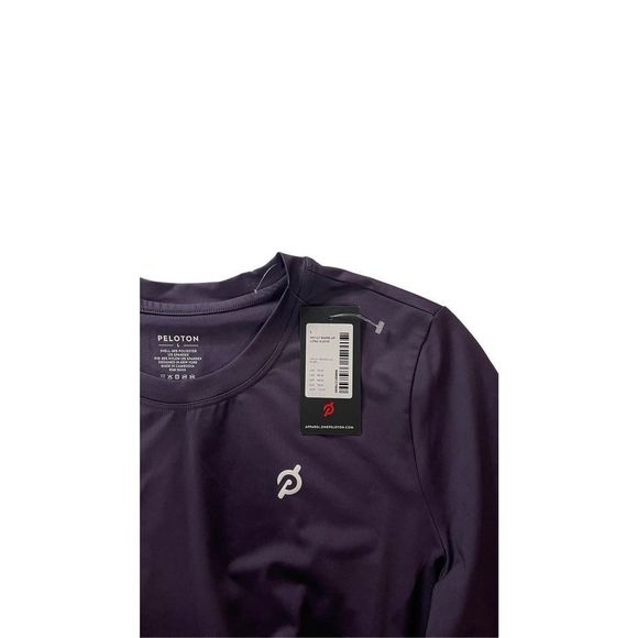 Peloton Womens‎ Standard Warm Up  Long Sleeves Top Purple Shirt Large New - Picture 13 of 16